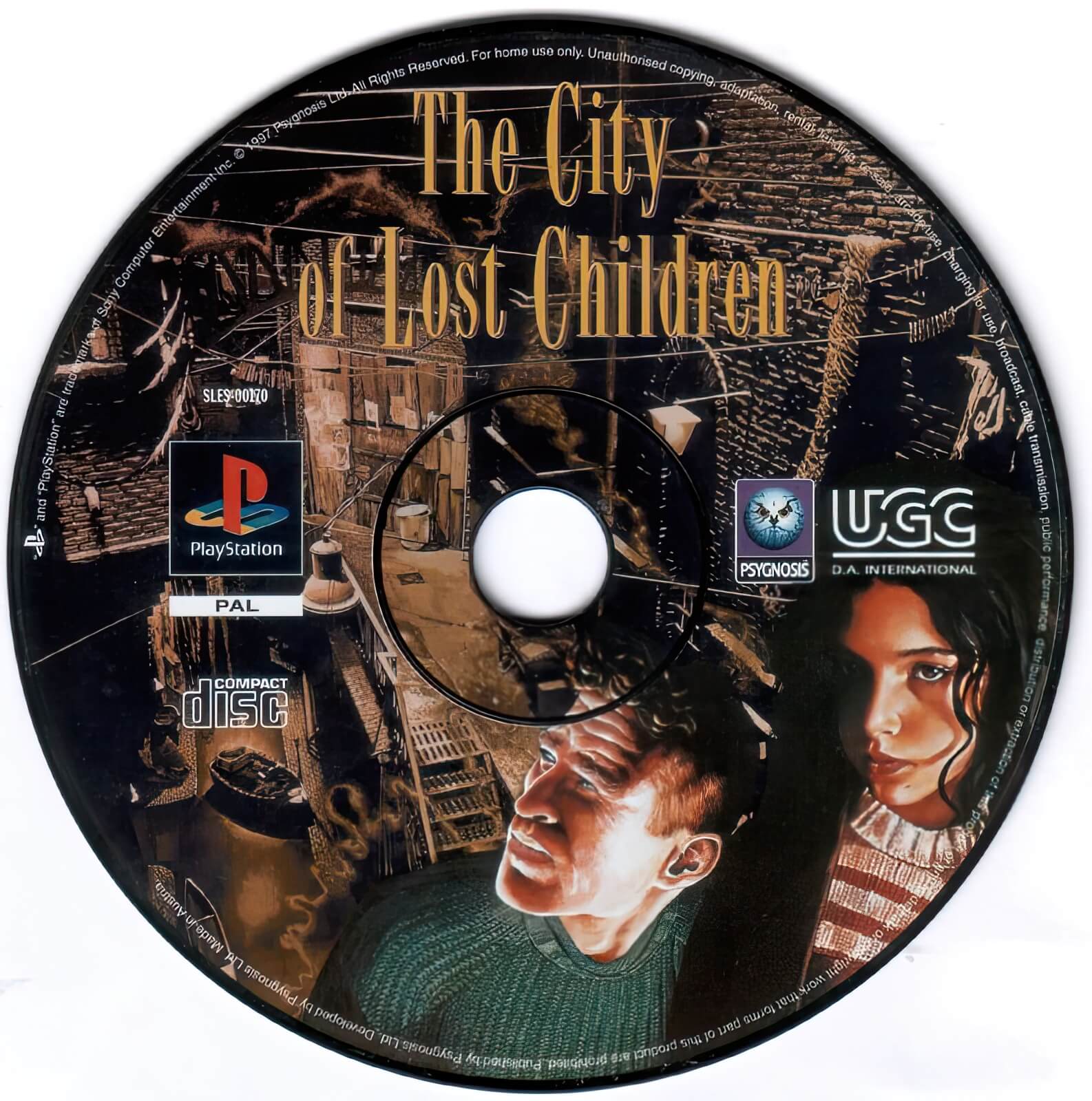 Лицензионный диск PAL The City of Lost Children для PlayStation